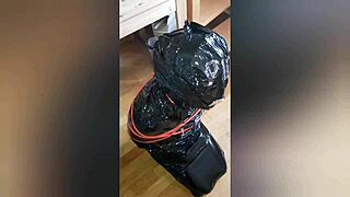 larve sophie momifiee chained bent over for doggystyle facial cumshot