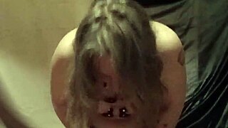 omg french milf slave in leather harness mouth gag auto session 😈🔥