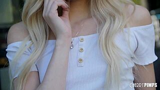 horny petite blonde nella jones gets her shaved pussy fucked doggystyle and ridden hard