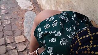 husband rams wife deep in tiny hut with wild pussy pounding