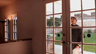 sky rodgers loves sucking and jerking shorty mac's monster black cock to facial