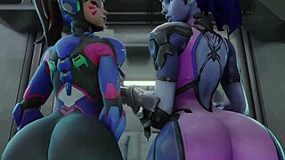 d va's big juicy ass bounces as princess gets pounded vol 2