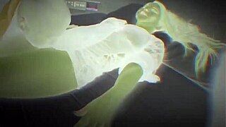 halloween night cute blonde teen moans on huge black cock