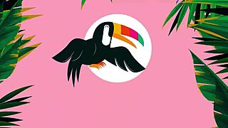 hannahjames710 stretches cameltoe in leopard yoga bodystocking