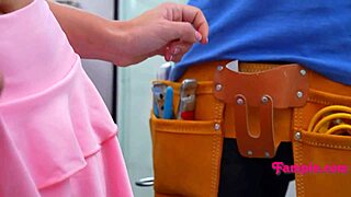 Flat-Chested Teen 18+ Seduces Stepdad with Kitchen Cowgirl Ride!