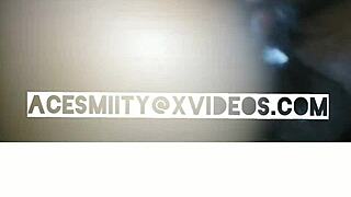 after i blast cum on her tits my big booty slut hops on bbc riding hard