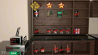 Nasty crossdresser in ripped clothes gloryhole bukkake