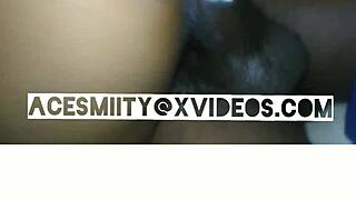 after i blast cum on her tits my big booty slut hops on bbc riding hard