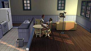 step sis hops on bro's cock riding like a wild horse