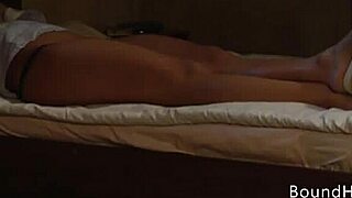 naughty lesbian slave bound masturbates to orgasm sniffing mistress panties