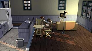 step sis hops on bro's cock riding like a wild horse