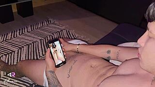 Stepbrother Caught Masturbating Gets Help from Stepsis Blowjob Creampie Aid