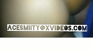 after i blast cum on her tits my big booty slut hops on bbc riding hard