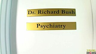 Mysterious blonde with huge natural tits tempts fate in psychiatrist's office