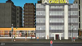 Nasty crossdresser in ripped clothes gloryhole bukkake