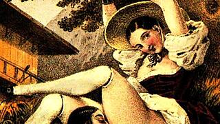 vintage erotic drawings capture sultry poses from antique sensual artists