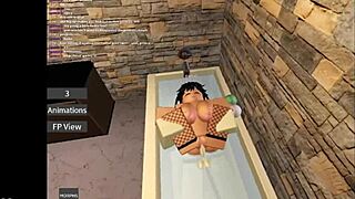 Dude pounds Roblox bunny's big ass and tits in hardcore fuck game, she sucks cock like a pro slut