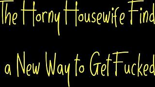 Horny housewife strips lingerie begs creampie doggystyle bent over