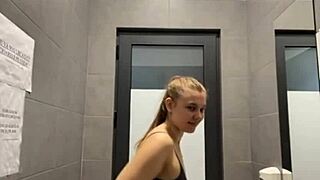 horny teen slut takes big cock anal pounding right in public outdoors