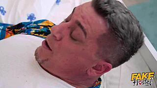 Young Backpacker Drinks Potion And Grows Huge Tits For Fake Hostel Fuck