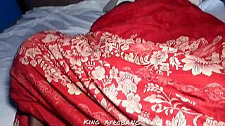 Army boyfriend's fiancee moans wild on his thick cock after dildo tease