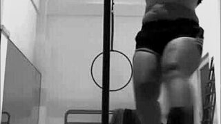 pinay shakes big ass in heels pole dancing aerial hoops oops rip