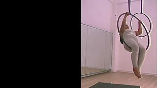 pinay shakes big ass in heels pole dancing aerial hoops oops rip