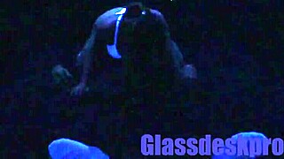 scarlett johnson cries in blacklight fetish creampie sex spying on teen whore's rough panty ripping virginity loss