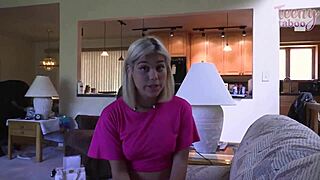 kinky babysitter lilith deepthroats boss seth's cock then rides cowgirl creampie 😈💦