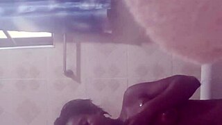 CRAZY BITCH SOLOS DILDOS IN SHOWER BEFORE HUGE COCK ANAL