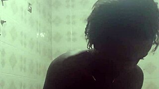 CRAZY BITCH SOLOS DILDOS IN SHOWER BEFORE HUGE COCK ANAL