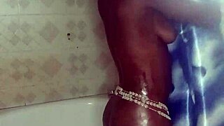 CRAZY BITCH SOLOS DILDOS IN SHOWER BEFORE HUGE COCK ANAL