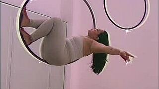 pinay shakes big ass in heels pole dancing aerial hoops oops rip