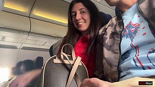 risky plane jerkoff flashes dick to crowded passengers