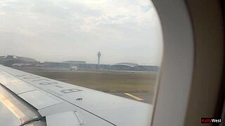 risky plane jerkoff flashes dick to crowded passengers