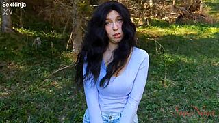 scared in woods would you pick my fat cock over the bear?