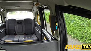 Petite British minx begs for anal in taxi!! Driver delivers booty pounding