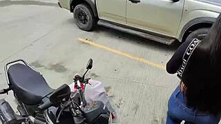 too risky babe really want me to fuck you here in public street sex caught on cam