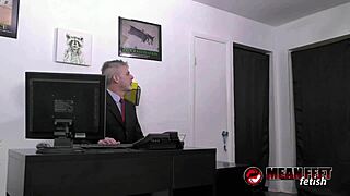 Classy Terra Mizu Teases Submissive Richard Lennox with Feet