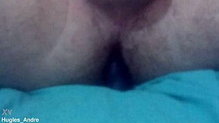 Brazilian Amateur's First Time ANAL TOY in Bedroom Uncensored