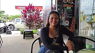 too risky babe really want me to fuck you here in public street sex caught on cam