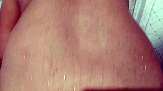 imagine this hot chubby brunette mom bathing naked showing off her huge natural tits and big ass