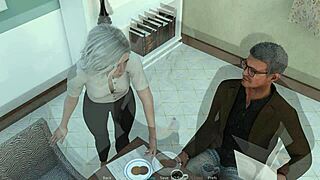 Clara fingers pussy masturbates then takes domination blowjob and assfucking in bittersweet day ending