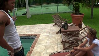 Cherry Lane blasts interracial cum facials