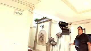 i'm 18 angelina valentine deepthroats fucks alex gonz doggystyle on stairs in fishnets