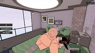 blonde roblox slut's throat game insane before thick pussy grips that white cock tight