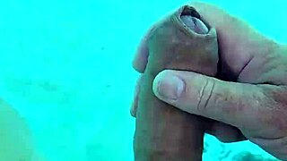 amateur handjob and naked masturbation splashin in the pool
