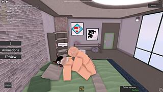 blonde roblox slut's throat game insane before thick pussy grips that white cock tight