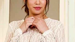 seductive japanese model bares natural tits in steamy casting interview