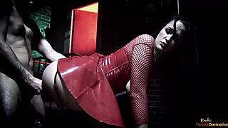 Busty brunette, suck big cock before I smash your pussy!